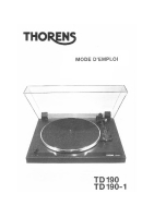 Thorens TD-190-1-Owners-Manual-FR